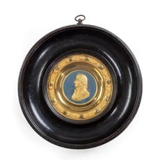 A commemorative medallion of Admiral Lord Nelson