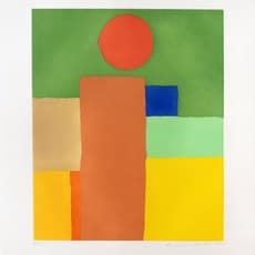 Etel Adnan, Equilibre (2018) by Etel Adnan