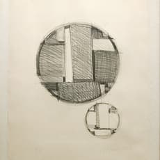 Fritz Glarner, Study for Tondo with Echo (1959) by Fritz Glarner