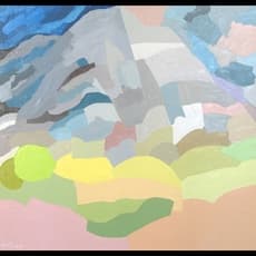 Etel Adnan, Mount Tamalpais (1985) by Etel Adnan